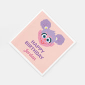 Abby Cadabby | Bloem | Fijne verjaardag Servet (Hoek)