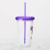 Abby Cadabby | Bloem | Jouw namen toevoegen Acryl Drinkbeker (Rechts)