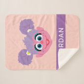 Abby Cadabby | Bloem | Jouw namen toevoegen Sherpa Deken (Voorkant (horizontaal))