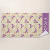 Abby Cadabby | Bloem | Jouw namen toevoegen Strandlaken (Voorkant)