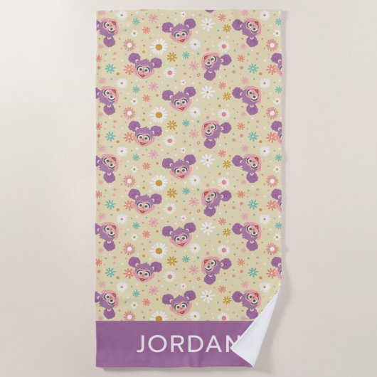 Abby Cadabby | Bloem | Jouw namen toevoegen Strandlaken (Voorkant)