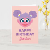 Abby Cadabby | Bloemengezicht | Gefeliciteerd Kaart (Gele Bloem)