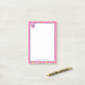 Abby Cadabby Cupcake Feest Patroon Post-it® Notes (Op bureau)