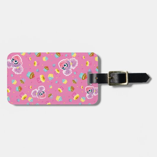 Abby Cadabby Cupcake Party Pattern Bagagelabel (Voorkant horizontaal)