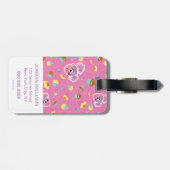 Abby Cadabby Cupcake Party Pattern Bagagelabel (Achterkant horizontaal)