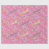 Abby Cadabby Cupcake Party Pattern Cadeaupapier (Vlak)