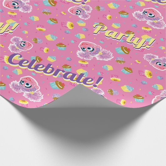 Abby Cadabby Cupcake Party Pattern Cadeaupapier (Hoek)