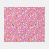 Abby Cadabby Cupcake Party Pattern Fleece Deken (Voorkant (Horizontaal))