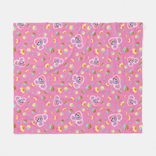 Abby Cadabby Cupcake Party Pattern Fleece Deken (Voorkant (Horizontaal))