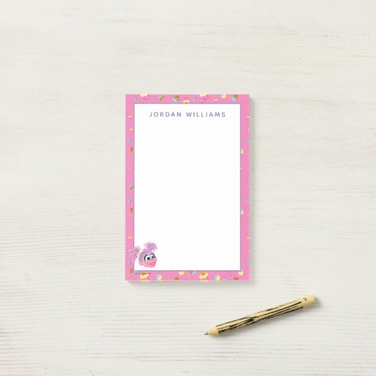 Abby Cadabby Cupcake Party Pattern Post-it® Notes (Op bureau)