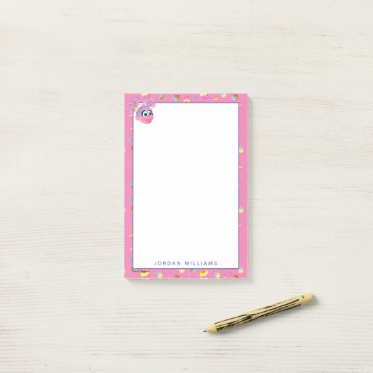 Abby Cadabby Cupcake Party Pattern Post-it® Notes (Op bureau)
