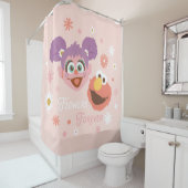 Abby Cadabby en Elmo | Flowers Forever Douchegordijn (In situ)