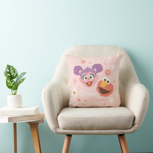 Abby Cadabby en Elmo | Flowers Forever Kussen (Stoel)