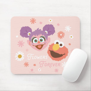 Abby Cadabby en Elmo   Flowers Forever Muismat