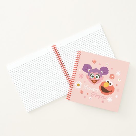 Abby Cadabby en Elmo | Flowers Forever Notitieboek (Binnen)