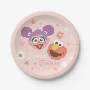 Abby Cadabby en Elmo   Flowers Forever Papieren Bordje