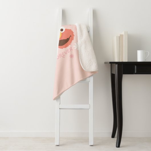 Abby Cadabby en Elmo | Flowers Forever Sherpa Deken (In situ)