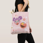 Abby Cadabby en Elmo | Flowers Forever Tote Bag (Dichtbij)