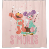 Abby Cadabby en Elmo | Laten we nog wat meer sport Douchegordijn (Voorkant)