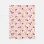 Abby Cadabby en Elmo | Woodland Pattern Fleece Deken (Voorkant)