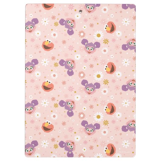 Abby Cadabby en Elmo | Woodland Pattern Klembord (Achterkant)