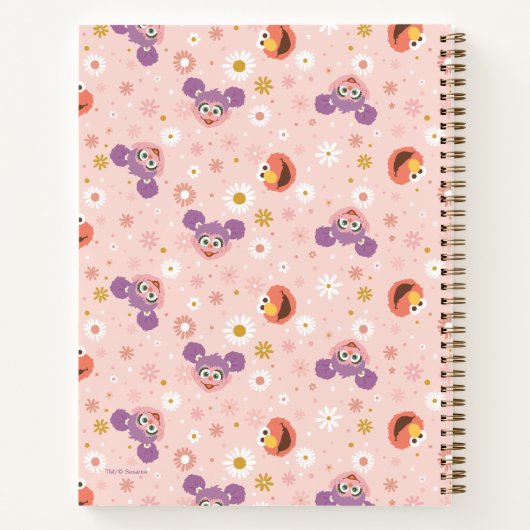 Abby Cadabby en Elmo | Woodland Pattern Notitieboek (Achterkant)