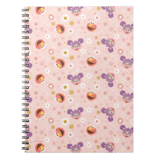 Abby Cadabby en Elmo | Woodland Pattern Notitieboek (Voorkant)