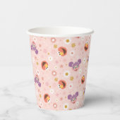 Abby Cadabby en Elmo | Woodland Pattern Papieren Bekers (Achterkant)