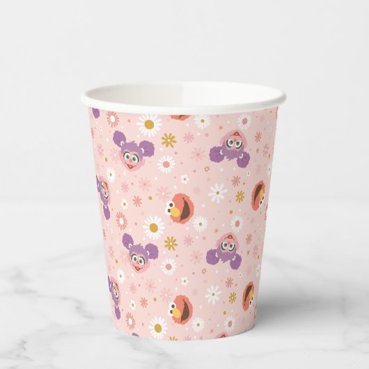 Abby Cadabby en Elmo | Woodland Pattern Papieren Bekers (Links)