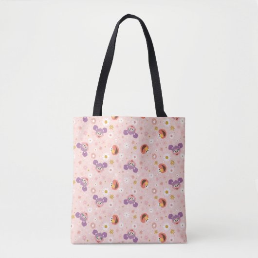 Abby Cadabby en Elmo | Woodland Pattern Tote Bag (Voorkant)