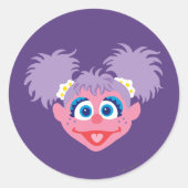 Abby Cadabby Face Ronde Sticker (Voorkant)