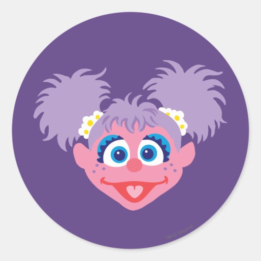 Abby Cadabby Face Ronde Sticker (Voorkant)