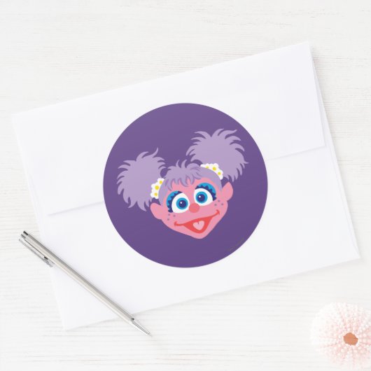 Abby Cadabby Face Ronde Sticker (Envelop)