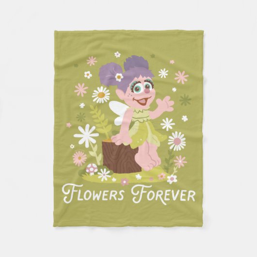 Abby Cadabby | Flowers Forever Fleece Deken (Voorkant)