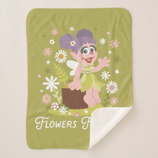 Abby Cadabby | Flowers Forever Sherpa Deken (Voorkant)