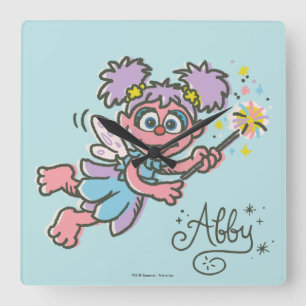 Abby Cadabby Flying Vierkante Klok