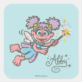 Abby Cadabby Flying Vierkante Sticker (Voorkant)