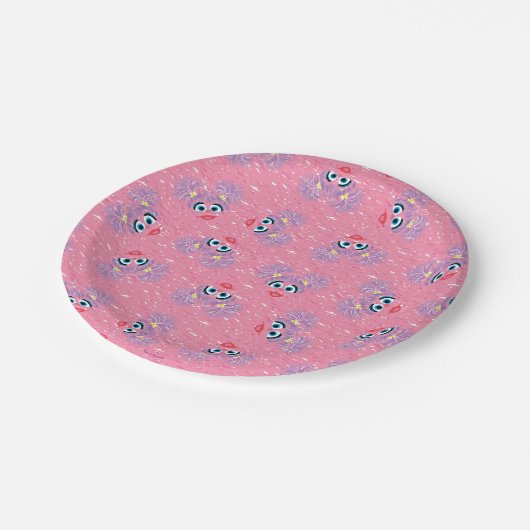 Abby Cadabby Fur Face Pattern Papieren Bordje (Gekanteld)