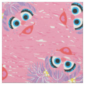 Abby Cadabby Fur Face Pattern Stof (Close Up)