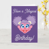 Abby Cadabby gezicht Kaart (Gele Bloem)