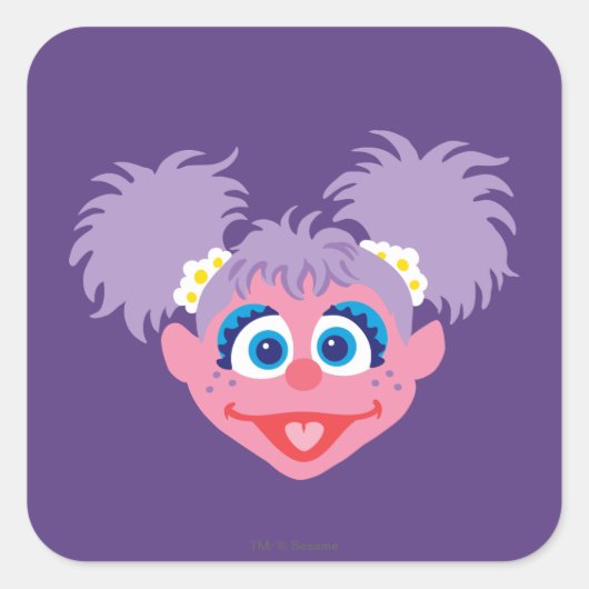 Abby Cadabby gezicht Vierkante Sticker (Voorkant)
