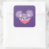 Abby Cadabby gezicht Vierkante Sticker (Tas)