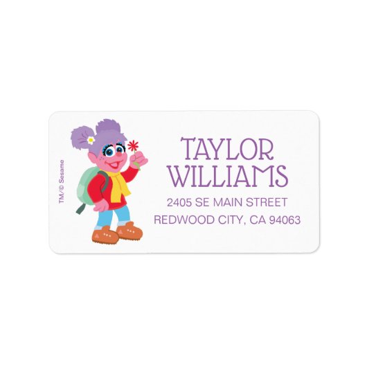 Abby Cadabby Hiking Etiket (Voorkant)