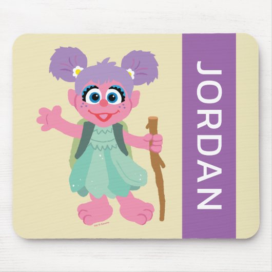 Abby Cadabby Hiking | Jouw namen toevoegen Muismat (Voorkant)