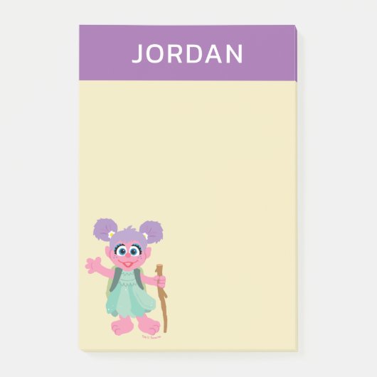 Abby Cadabby Hiking | Jouw namen toevoegen Post-it® Notes (Voorkant)