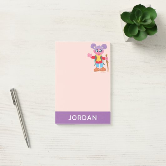 Abby Cadabby Hiking | Jouw namen toevoegen Post-it® Notes (Kantoor)