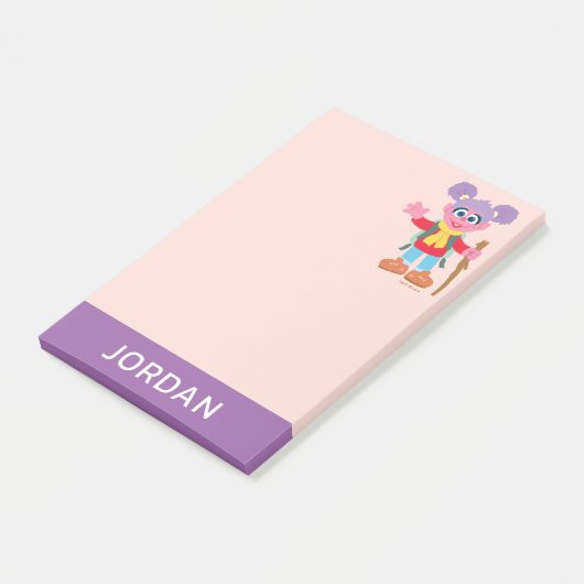 Abby Cadabby Hiking | Jouw namen toevoegen Post-it® Notes (Schuin)