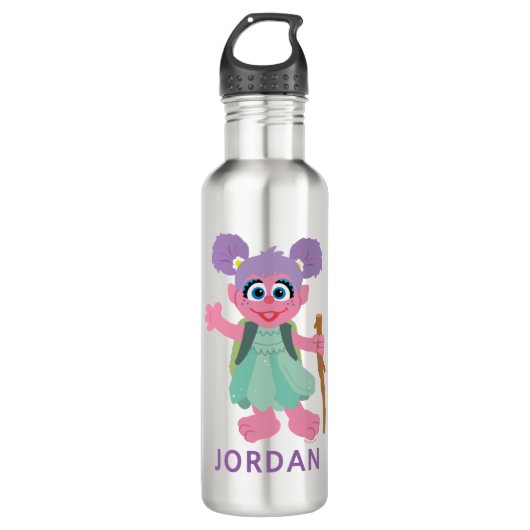 Abby Cadabby Hiking | Jouw namen toevoegen Waterfles (Voorkant)