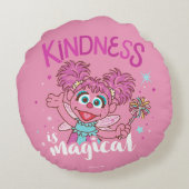 Abby Cadabby - Kindness is Magisch Rond Kussen (Achterkant)