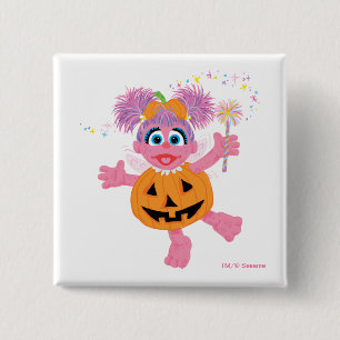 Abby Cadabby Kute als pompoen Vierkante Button 5,1 Cm